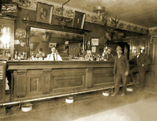 1915 Elkhorn Saloon Lewistown Montana Vintage Western Photo 8.5