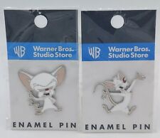 Vintage 1998 PINKY and THE BRAIN Enamel Pin Set Warner Bros Studio Store RARE picture