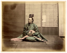 Japan, Japanese nobleman, by Stillfried and Andersen Yokohama Vintage Albumment p picture
