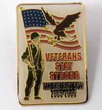 Vintage 2005-2006 Veterans of Foreign Wars Stay Strong 7th District VFW Pin A24 picture