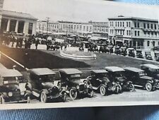 Santa Rosa California Cal huge crowd and lots of antique cars postcard a46 picture