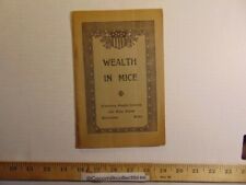 Vintage Wealth In Mice Laboratory Supply Company Booklet Philadelphia Pa picture