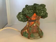 Vintage 1990s Easter Lighted Tree House 5 1/2 Inches Tall picture