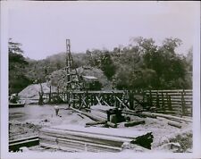 LG772 1941 Original Photo TRANS-ISTHMIAN HIGHWAY Rio Gatun Bridge Construction picture