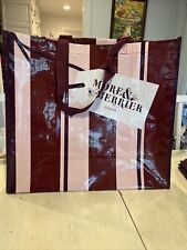 Tupperware Tote Reusable Christmas Gift ￼Shopping Bag Large Logo Striped~NEW picture