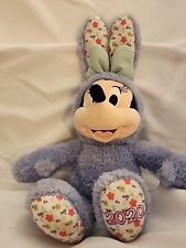 Disney Store Minnie Mouse Easter Bunny Plush Toy Doll Purple Rabbit 2020 picture