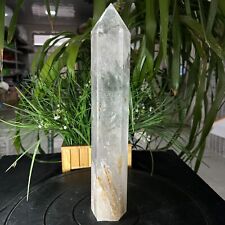 7.15LB Natural White crystal obelisk Crystal energy column Reiki healing3250g picture