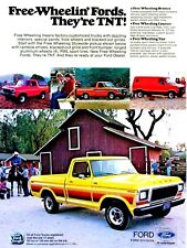 1978 Ford Styleside Pickup Bronco Van Courier Vintage Original Print Ad-8 5x11
