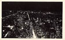 RPPC North View Empire State Building, Night View, New York Real Photo Postcard picture