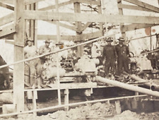 OCCUPATIONAL  OIL DERRICK DRILLING RIG CREW IN BOSSIER LOUISIANA PHOTO c1908 picture