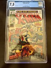 X-MEN KING-SIZE SPECIAL ANNUAL 1 CGC 8.5 VF+ WHITE PAGES 1970 MINT CASE KIRBY picture