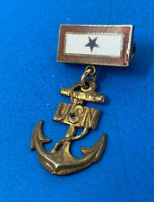Lapel Pin - Blue Star U.S. Navy  Anchor, Vintage, Original picture