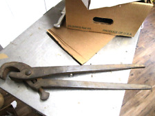 Vintage C&W Railroad Track Rail Tongs Puller Train Tool (Rare) picture