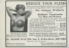 1915 Reduce Your Flesh Rubber Garments Dr Jeanne Walter Weight Vtg Print Ad CO5 picture