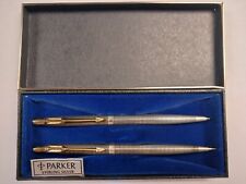 Parker Classic Sterling Silver Ballpoint Pen & Mech'l Pencil Set (Click/Twist) picture