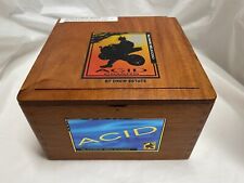 DREW ESTATE ACID Cigar Box 7x7x4 Well Built Large Cube Great Storage Craft Art picture