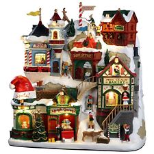 Lemax Santa's Christmas Village Lights Up 25925M 10.2 inches Tall picture