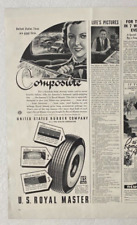 Royal Master Tires Vintage Print Ad 1948 United States Rubber Company picture
