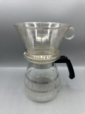 Vintage 1970's Melitta 8 Cup Pour Over Drip Coffee Maker Glass Corning Carafe picture