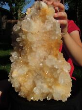 12.8 LB A++ Natural Clear White Quartz Crystal Cluster Mineral Specimens picture