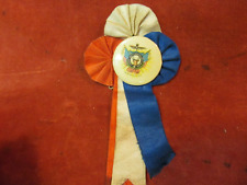 ANTIQUE FORESTERS OF AMERICA CELLULOID RIBBON PIN picture