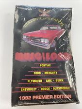 1992 Collect-A-Card Muscle Cars Trading Cards Factory Sealed Wax Box picture