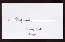Leroy Hood Signed 3x5 Index Card Signature Autograph Biologist picture
