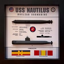 USS Nautilus Submarine Memorial Display, SSN-571, Shadow Box, 9