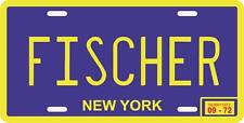 Bobby Fischer 1972 Chess Champion NY License plate picture