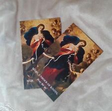 Blessed Virgin Mary Pope Francis Prayer Deliver Us from Evil 2 Holy Cards picture