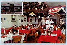 San Jose California Postcard Village Italian Dinners Pizzeria Stevens Creek 1960 picture