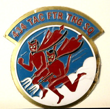 USAF 434th Tactical Fighter Training Squadron Metal Full Colored Insignia Badge picture