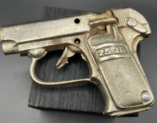 Vintage Toy Steven Diecast 25 50 Jr Silver Toy Cap Gun Pistol Made USA 4