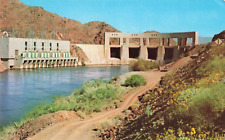 Parker AZ Arizona, Parker Dam, Colorado River, Vintage Postcard picture