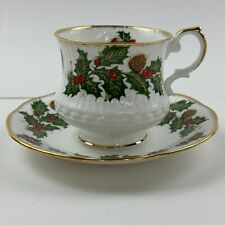 Queen's Fine Bone China Yuletide Cup And Saucer Set Rosina China Made In England picture