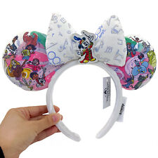 DisneyParks 100 Years Rare Mickey & Friends Ears Minnie Mouse Bow Headband Ears picture