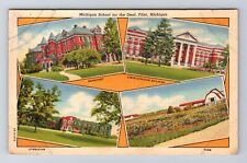 Flint MI-Michigan, Michigan School for the Deaf, Antique Vintage Postcard picture