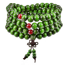 1PC Sandalwood 108 8mm Buddhist Prayer Wood Bead Mala Necklace Bracelet Jewelry picture