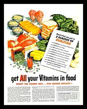 1947 Ovaltine Drink Vintage PRINT AD Vitamins Food Health Meal Nutrition 1940s picture