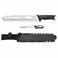 Camillus Carnivore Machete Fixed Knife 12 Titanium/420 Steel Blade Rubber Handle picture