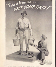 Bostonians Shoes For The Home Front Feet Come First WW II Vintage Print Ad 1943 picture