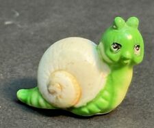 Rare Josef Originals Anthropomorphic Snail Miniature Ceramic Figurine picture