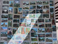 75 OLDER POSTCARDS MOSTLY COLORTONE STYLE ANTIQUE TO 1950's PARKS TOURISM B365 picture