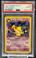 Dark Hypno 2000 Pokemon Rocket 1st Edition Non-Holo #26/82 PSA 8 NM-MINT picture