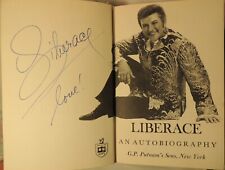 Autographed Book Liberace An Autobiography collectibles and Lawrence Welk items picture