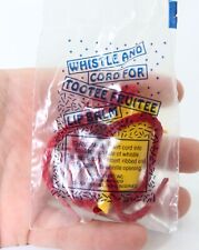 Vintage 1988 Avon Whistle and Cord For Tootee Fruitee Lip Balm Toy Unused picture