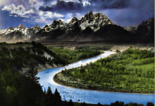 THE TETONS & THE SNAKE RIVER (1942) - ANSEL ADAMS - REFRIGERATOR PHOTO MAGNET picture