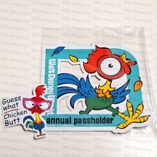 HOMEMADE READ FIRST New Hei Hei the Rooster from Moana Passholder Car Magnet picture