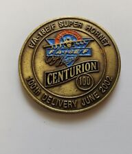 Boeing & USN F/A-18E/F Super Hornet 100th Delivery June 2002 Challenge Coin 758Q picture