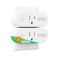 Gosund WiFi Enabled Mini Smart Plug - White (WP6-H) 2 Pack-Homekit Ecosystem USA picture